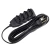 EXTENSAO 4 TOMADAS FORCE LINE SLIM TRIPOLAR PRETA 5,0 METROS 10A