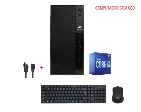 COMPUTADOR PROCESSADOR I3-10100F 10ª GERAÇÃO- MEM DDR4 8GB - 3200MHZ, SSD 240GB ADATA, GEFORCE G 210 1GB - comprar online