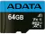 CARTAO DE MEMORIA ADATA 64GB Premier microSDXC UHS-I / Class 10 V10 A1 Memory Card with SD (AUSDX64GUICL10A1-RA1) - comprar online