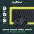 KIT TECLADO E MOUSE SEM FIO INTELBRAS CSI50 4294200 PRETO BIVOLT na internet