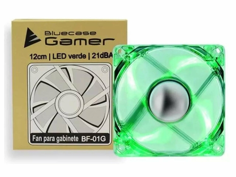 Cooler Gamer Bluecase 12cm led verde 21dBA BF-01G