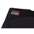 A imagem mostra um mouse pad gamer preto com formato retangular largo e cantos arredondados. No canto inferior esquerdo, há o texto “OEX GAME” em fonte laranja e branca. Ao lado do texto, à direita, há um gráfico laranja que se assemelha a três marcas de 