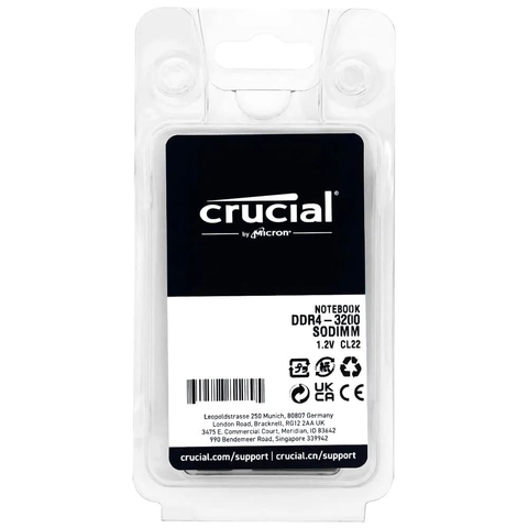 Memoria Ram DDR4 8GB 3200MHz Crucial CB8GS3200-CL22 Notebook SoDimm