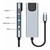 Adaptador Tipo C 5 em 1 para Rede/USB 2.0/USB 3.0/HDMI/Tipo C KP-AD143 - Knup - comprar online