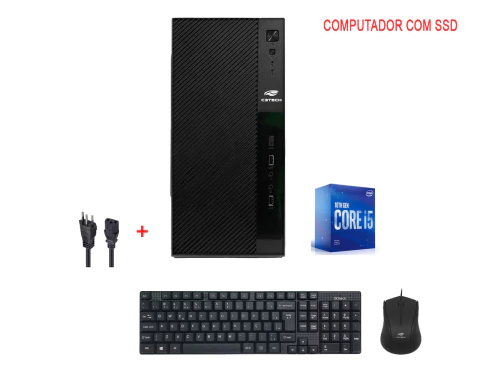COMPUTADOR I5-10400F-10ª H510M- MEM - DDR4 8GB 3200 MHz - SSD 512GB - PLACA DE VIDEO