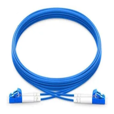 CORDAO OPTICO DUPL 2MM SM 9/125, LC(UPC)/LC(UPC) 2.5 MT, AZUL FIBER OPTIC