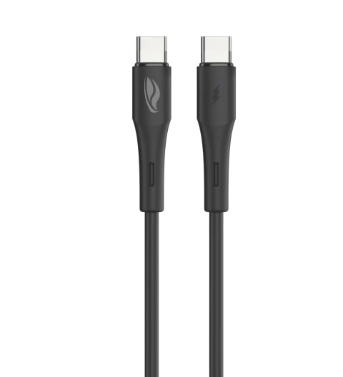 Cabo USB-C-USB-C 1M CB-P300BK C3Tech Tipo-C para Tipo-C, 3A