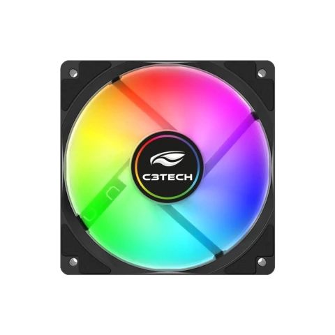 COOLER FAN F9-L260BKRGB 12CM ARGB 6P c3tech Compativel com controladora