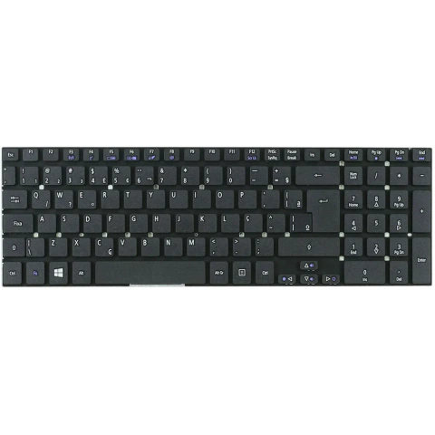 TECLADO NOTEBOOK Acer E5-571-33ZU E5-571-3513 E5-571-36ZV KB-AC5830T Preto ABNT2