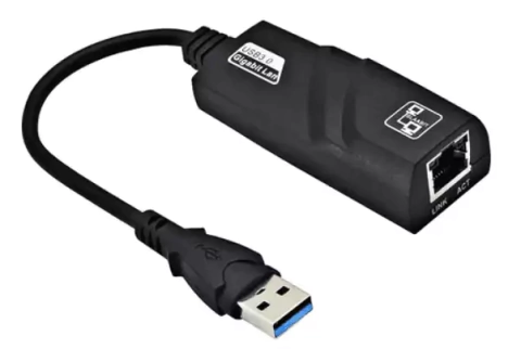 Adaptador Ethernet Usb 3.0 Rede Gigabit Rj45 10/100 cabo