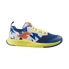 ZAPATILLA BABOLAT JR PULSION ALL COURT ( DARK BLUE/SULPHUR SPRING) en internet