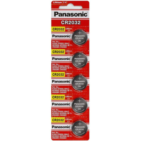 Panasonic CR2032 Lithium 3V - Cart. c/5 un