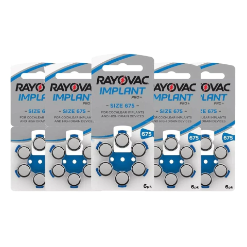 Bateria Auditiva Rayovac Implant Pro+ 675 - Cart. c/30 un