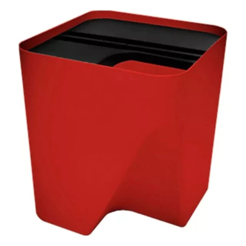 Lixeira Empilhável EcoClean Vermelha