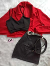 Blazer corto rojo