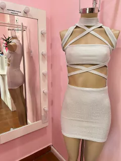 Vestido maca de lurex