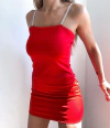 Vestido clasico tira strass