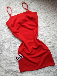 Vestido crep recto - cylindumentaria