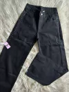 Wide leg strass negro