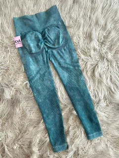 Calza push up turquesa