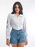 Camisa Bordada Tricoline Flor De Lotus - Lavinia - comprar online