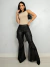 Calça Couro Flare Franja - Luisa - CRIS GUIMARÃES