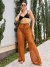 Calça Pantalona Arrastão - Flavia