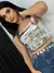 Cropped Fivela Couro - Olivia - comprar online