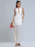 Vestido Longo Com Fenda Lateral Transparencia - Maria Helena - comprar online
