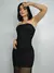 Vestido Arrastão Ombro A Ombro Forrado - Ayla - comprar online