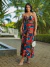 Vestido Estampado Longo Alcinha - Fenix - CRIS GUIMARÃES