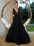 Vestido Longo Com Babado Decote Em Tule Gabriela - 024DG - CRIS GUIMARÃES