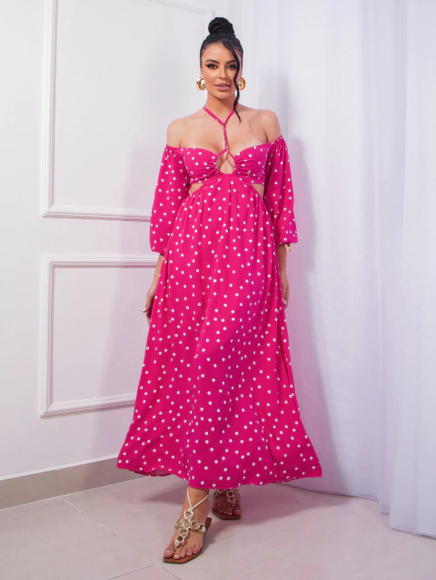 Vestido Longo Decote De Amarração - Samantha na internet