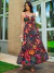 Vestido Estampado Longo Alcinha - Fenix