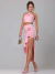 Conjunto Sarja Saia Fenda Babados Cropped Flor - Samara na internet