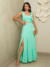 Conjunto Cropped Amarração e Saia Longa Fenda - Leonor na internet