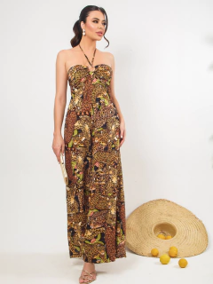 Macacão Longo Estampado Argola - Ariadne - comprar online