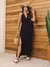 Vestido Longo Com Fenda Lateral - Camila