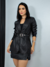 Blazer Couro Com Bolso Agata - 213DD