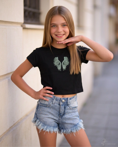 REMERA LOS ANGELES C/STRASS