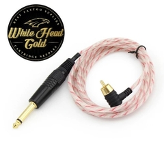 Cabo RCA White Head Gold Angulado 90º