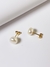 Brinco Pérola Natural Banho Ouro 18k - Ledini Semijoias 
