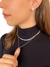 Conjunto Flor Cravejado Banho Ouro Branco - loja online