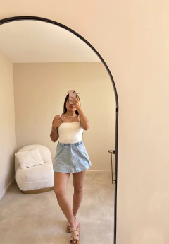 Imagen de POLLERA GLOBO DE JEAN (POLL22)