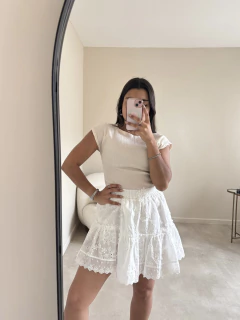 SHORT POLLERA BRODERIE (SHORT49) - comprar online