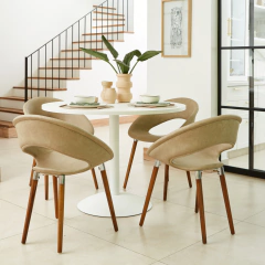 Silla Rossi One Wood Tapizada