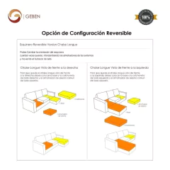 Sofa Esquinero Munich Reversible - tienda online