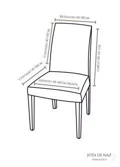 Funda para sillas elastizadas gris oscuro - tienda online