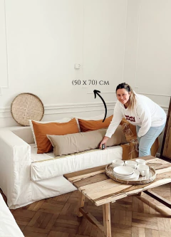 Almohadón completo de tusor liso - tienda online