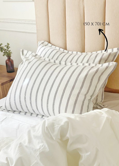 Almohadón completo de tusor rayas - comprar online